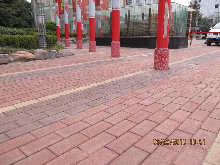 陶土砖铺装|西安泉景园艺景观绿化